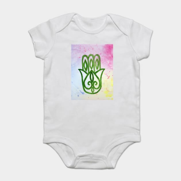 Hamsa Baby Bodysuit by lindaursin